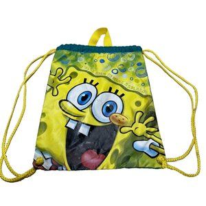 Nickelodeon SpongeBob Squarepants Drawstring Bag Backpack-as is condition